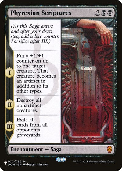 Phyrexian Scriptures (The List) Light Play