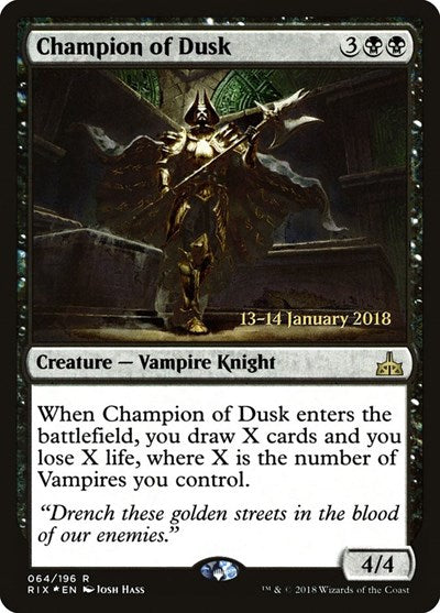 Champion of Dusk (Promos: Prerelease Cards) Medium Play Foil
