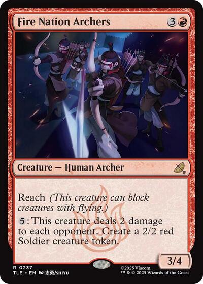 Fire Nation Archers (Avatar: The Last Airbender: Eternal-Legal) Light Play Foil