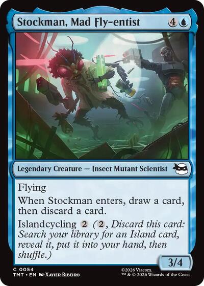 Stockman, Mad Fly-entist (Teenage Mutant Ninja Turtles) Medium Play Foil