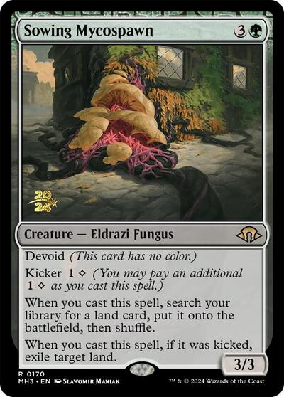 Sowing Mycospawn (Promos: Prerelease Cards) Light Play Foil