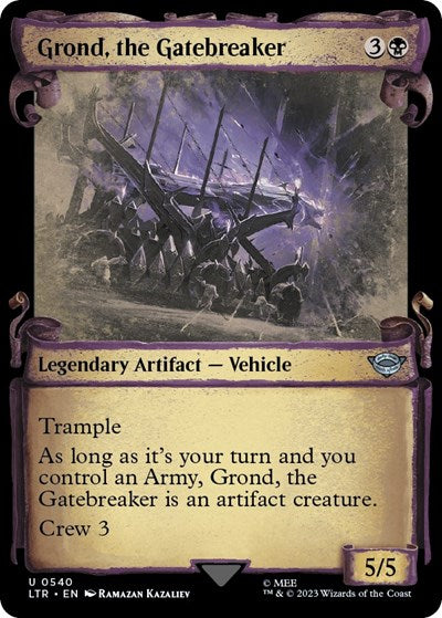 Grond, the Gatebreaker (Showcase Scrolls) (Universes Beyond: The Lord of the Rings: Tales of Middle-earth) Near Mint