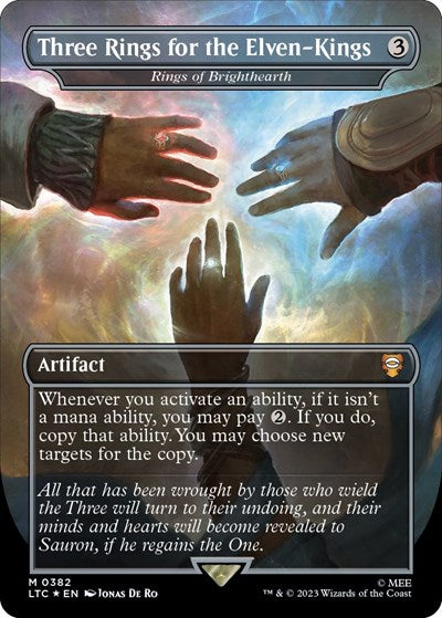 Three Rings for the Elven-Kings - Rings of Brighthearth (Surge Foil) (Commander: The Lord of the Rings: Tales of Middle-earth) Near Mint Foil