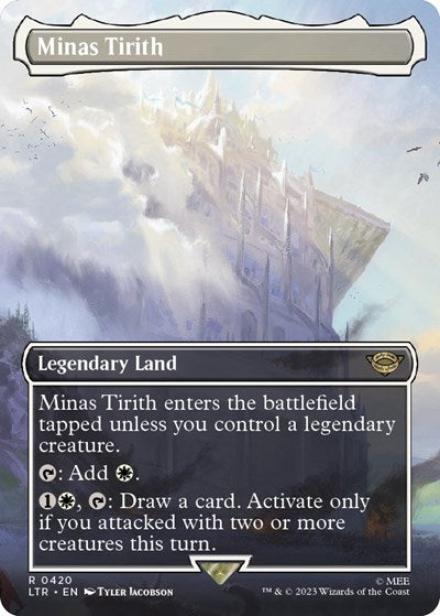 Minas Tirith (0420) (Borderless) (Universes Beyond: The Lord of the Rings: Tales of Middle-earth) Light Play Foil