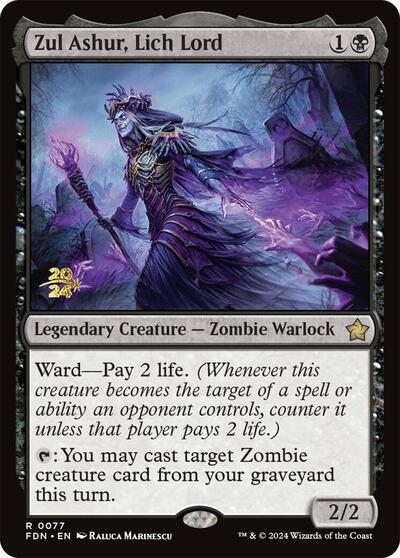Zul Ashur, Lich Lord (Promos: Prerelease Cards) Near Mint Foil