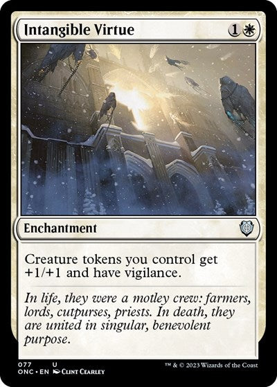 Intangible Virtue (Commander: Phyrexia: All Will Be One) Light Play