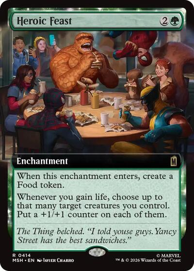 Heroic Feast (Extended Art) (Marvel Super Heroes) Near Mint Foil