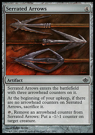 Serrated Arrows (Duel Decks: Garruk vs Liliana) Medium Play