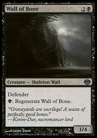 Wall of Bone (Duel Decks: Garruk vs Liliana) Light Play