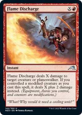 Flame Discharge (Kamigawa: Neon Dynasty) Medium Play Foil