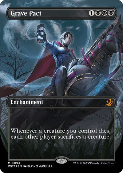 Grave Pact (Anime Borderless) (Confetti Foil) (Wilds of Eldraine: Enchanting Tales) Near Mint Foil
