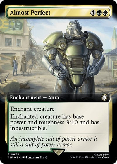 Almost Perfect (Extended Art) (Surge Foil) (Universes Beyond: Fallout) Near Mint Foil