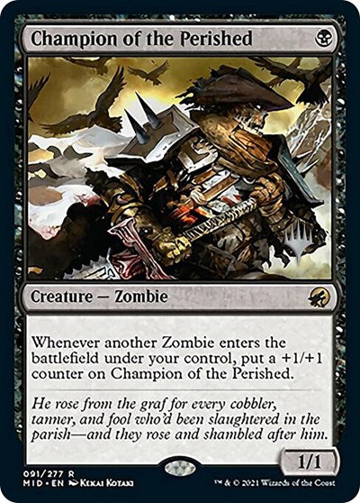 Champion of the Perished (Promo Pack: Innistrad: Midnight Hunt) Light Play Foil