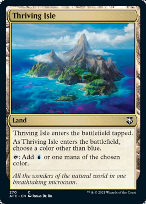 Thriving Isle (Commander 2021 Forgotten Realms) Light Play