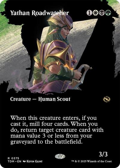 Yathan Roadwatcher (Borderless) (Tarkir: Dragonstorm) Light Play Foil