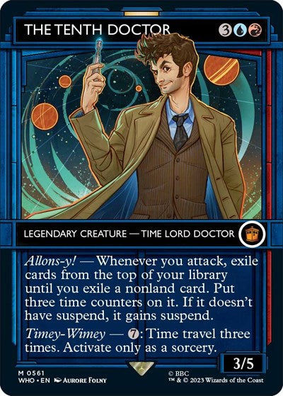 The Tenth Doctor (Showcase) (Universes Beyond: Doctor Who) Near Mint Foil