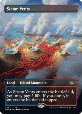 Steam Vents (Borderless) (Galaxy Foil) (Unfinity) Near Mint Foil