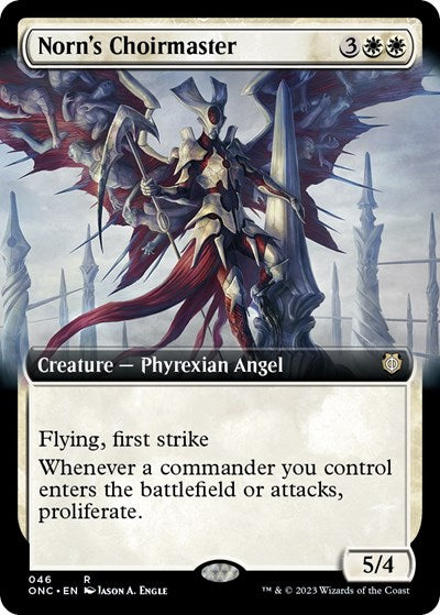 Norn's Choirmaster (Extended Art) (Commander: Phyrexia: All Will Be One) Near Mint
