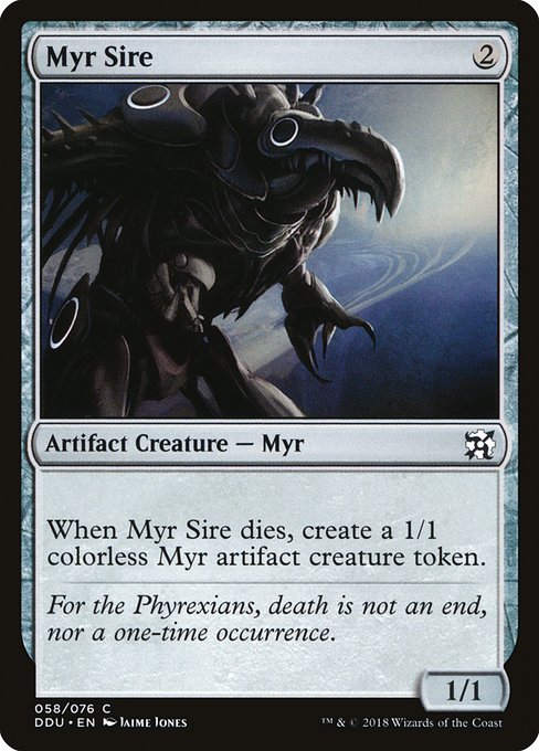 Myr Sire (Duel Decks: Elves vs Inventors) Medium Play