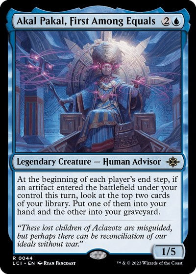 Akal Pakal, First Among Equals (The Lost Caverns of Ixalan) Medium Play Foil