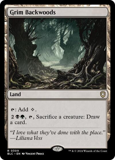 Grim Backwoods (Commander: Bloomburrow) Medium Play