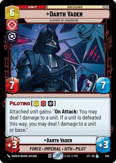 Darth Vader Scourge of Squadrons (Foil) (Jump to Lightspeed) Near Mint Foil