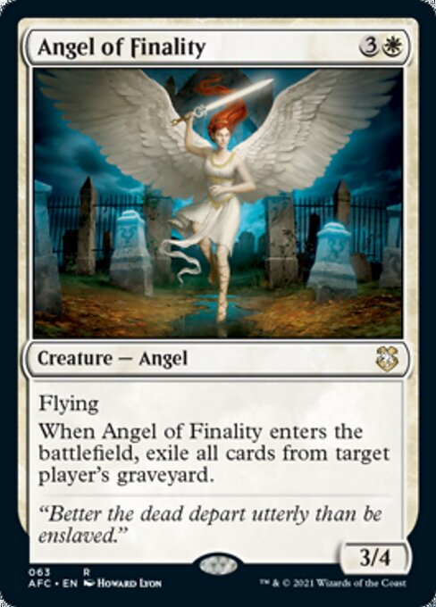 Angel of Finality (Commander 2021 Forgotten Realms) Medium Play