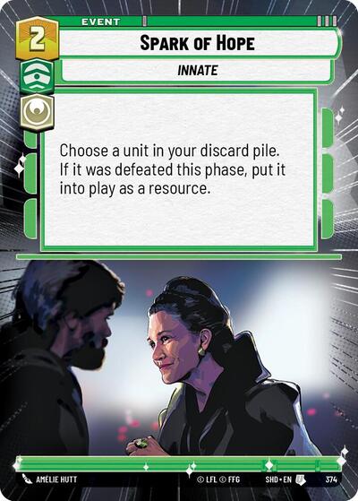 Spark of Hope (Hyperspace) (Shadows of the Galaxy) Near Mint Foil