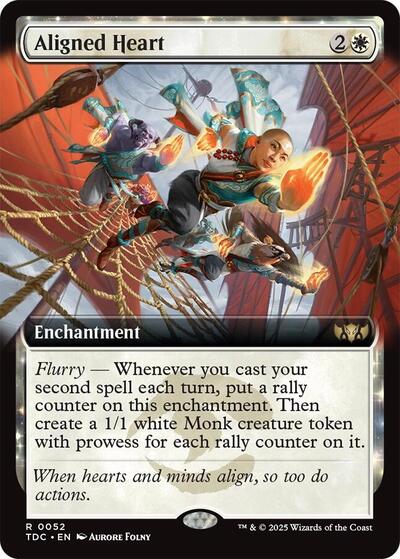 Aligned Heart (Extended Art) (Commander: Tarkir: Dragonstorm) Light Play