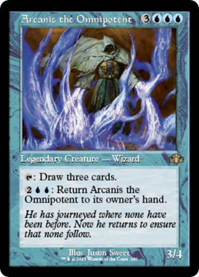 Arcanis the Omnipotent (Retro Frame) (Dominaria Remastered) Light Play