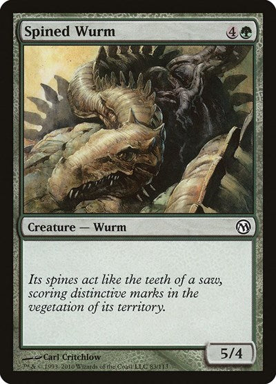 Spined Wurm (Duels of the Planeswalkers) Medium Play