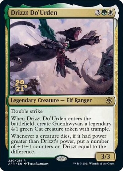 Drizzt Do'Urden (Promos: Prerelease Cards) Light Play Foil