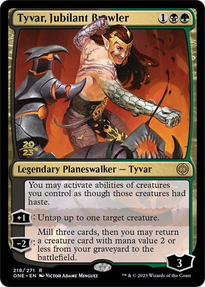 Tyvar, Jubilant Brawler (Promos: Prerelease Cards) Light Play Foil