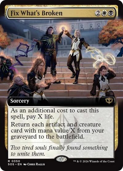 Fix What s Broken Extended Art|4|0|0.00