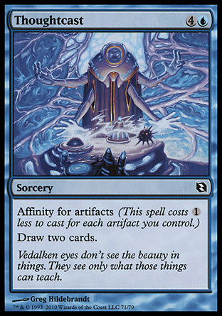 Thoughtcast (Duel Decks: Elspeth vs Tezzeret) Light Play