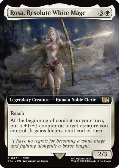 Rosa, Resolute White Mage (Extended Art) (Universes Beyond: FINAL FANTASY) Light Play