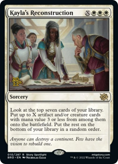Kayla's Reconstruction (Promos: Prerelease Cards) Near Mint Foil