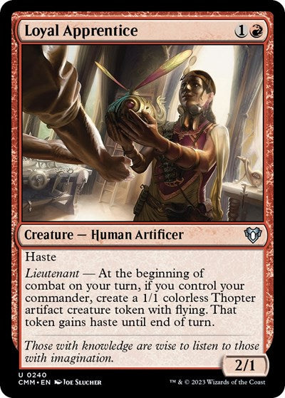 Loyal Apprentice (Commander Masters) Light Play