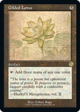 Gilded Lotus (Schematic) (The Brothers' War: Retro Frame Artifacts) Light Play Foil