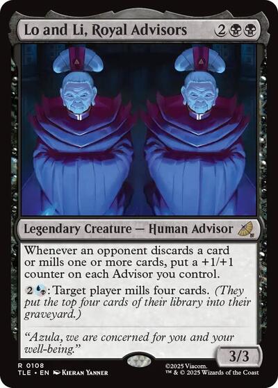 Lo and Li, Royal Advisors (Avatar: The Last Airbender: Eternal-Legal) Light Play Foil