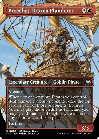 Breeches, Brazen Plunderer (Borderless) (Special Guests) Light Play Foil