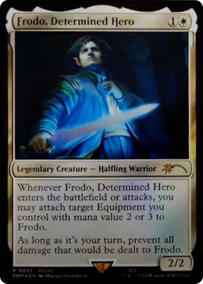 Frodo, Determined Hero (Promos: Unique and Miscellaneous) Light Play Foil