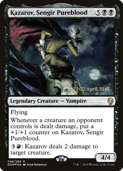 Kazarov, Sengir Pureblood (Promos: Prerelease Cards) Medium Play Foil