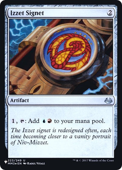 Izzet Signet (Secret Lair Commander: Heads I Win, Tails You Lose) Near Mint Foil