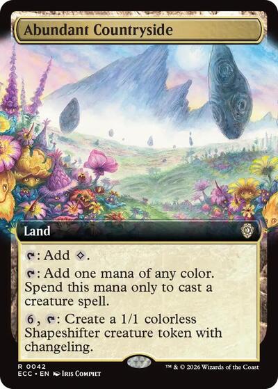 Abundant Countryside (Extended Art) (Commander: Lorwyn Eclipsed) Light Play