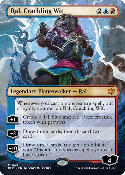 Ral, Crackling Wit (Borderless) (Bloomburrow) Medium Play