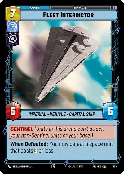 Fleet Interdictor (Foil) (Jump to Lightspeed) Near Mint Foil