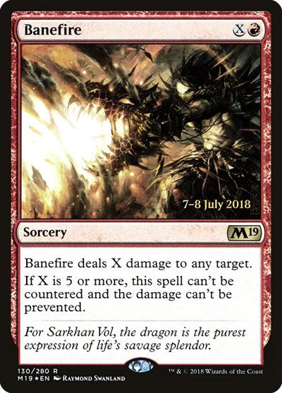 Banefire (Promos: Prerelease Cards) Near Mint Foil