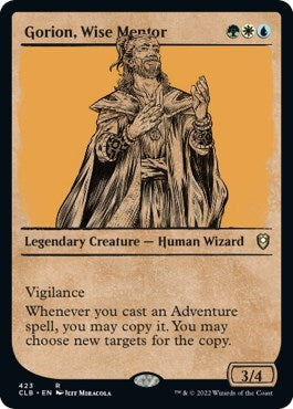 Gorion, Wise Mentor (Showcase) (Commander Legends: Battle for Baldur's Gate) Medium Play Foil