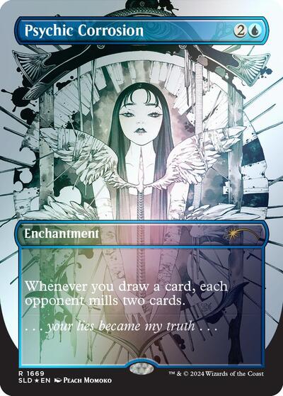 Psychic Corrosion (Rainbow Foil) (Secret Lair) Light Play Foil